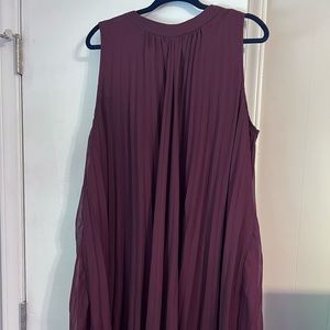 Burgundy dress